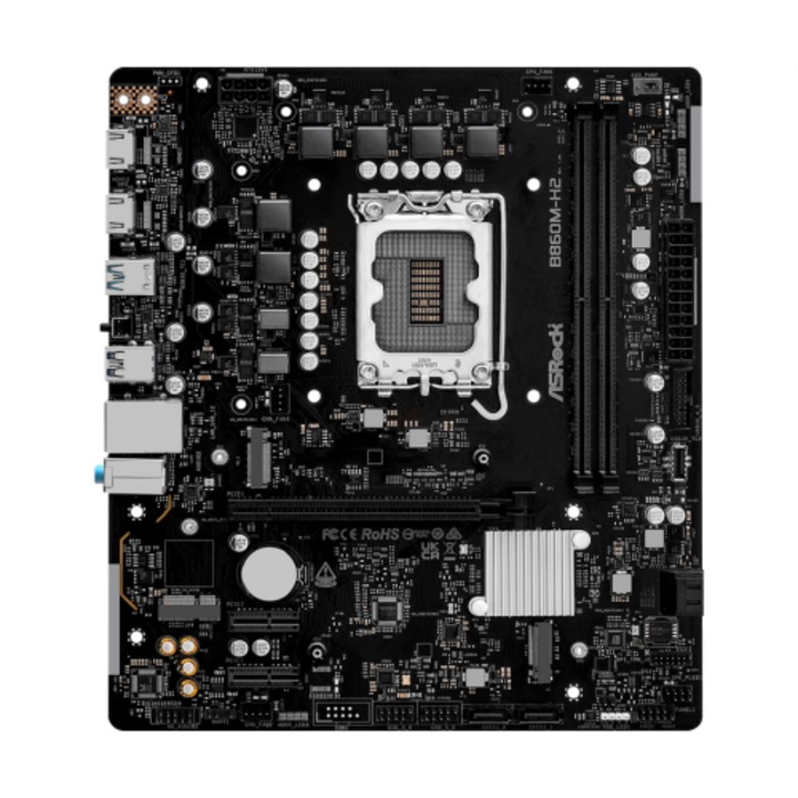 Дънна платка ASROCK B860M-H2 LGA1851 DDR5 mATX MB B860M-H2