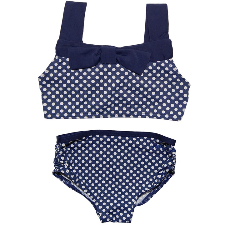 Ketreszes furdoruha Sotetkek Pottyos, Mitty James, Fehér/Tengerészkék