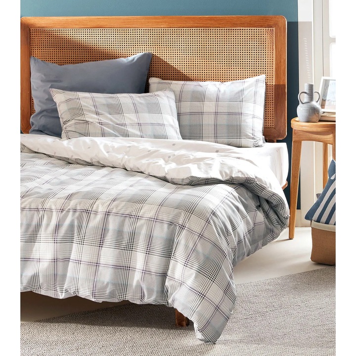 Комплект одеяло Madame Coco, двойно, 100% памук, каки, 200x220 см