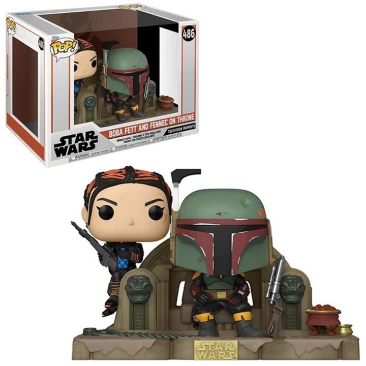 Комплект фигурки Funko POP! Star Wars Боба Фет и Фенек, 12 см, многоцветни