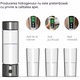 Бутилка за генератор на водородна вода Fudisenn, 460 мл, сребриста, преносима, 700 mAh, 1300-1600 ppb