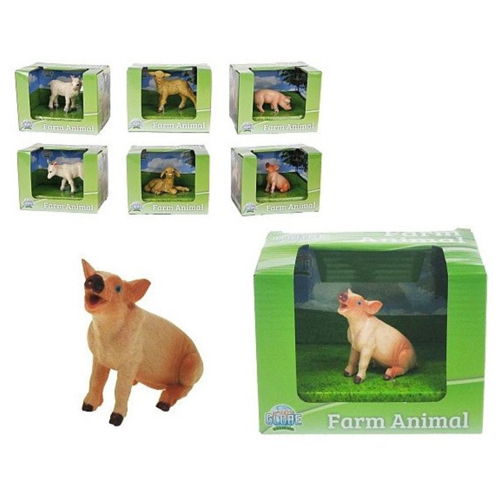 Фигурки на домашни животни, овца, прасе, коза, многоцветни, 570449