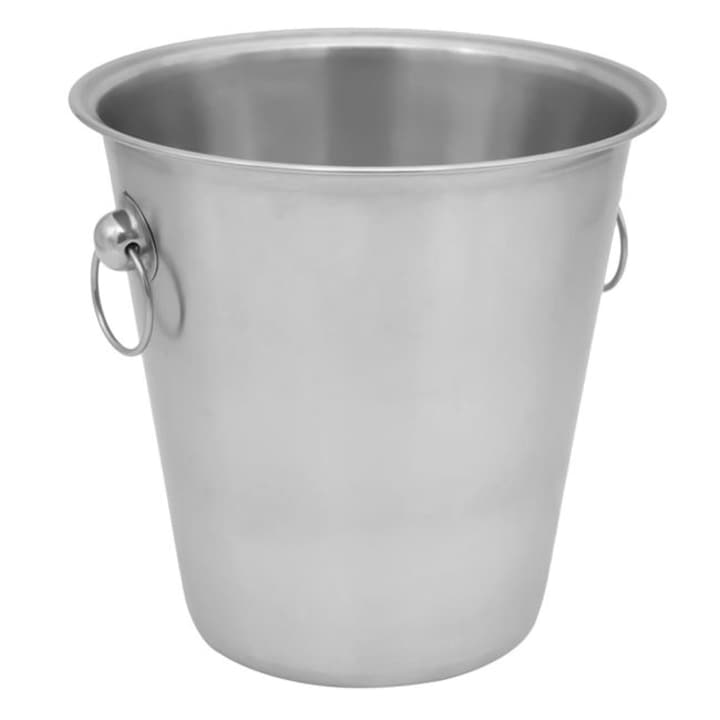 Frapiera din Inox Argintiu Mat cu Manere Ø22x21cm