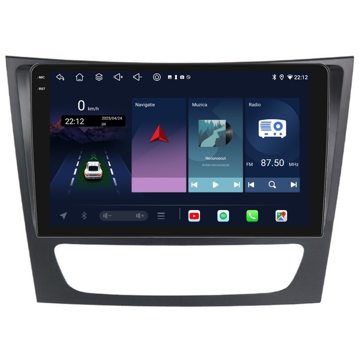 Navigatie PilotOn Mercedes CLS C219 2004-2011 9 inch 6GB 128GB 8 CORE