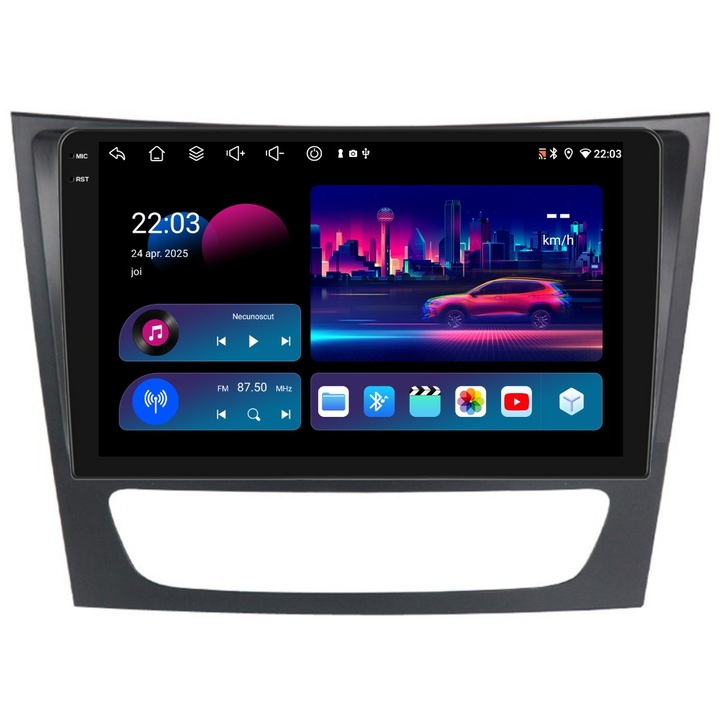 Navigatie PilotOn Mercedes E CLASS W211 2002-2009 9 inch 4GB 64GB 8 CORE