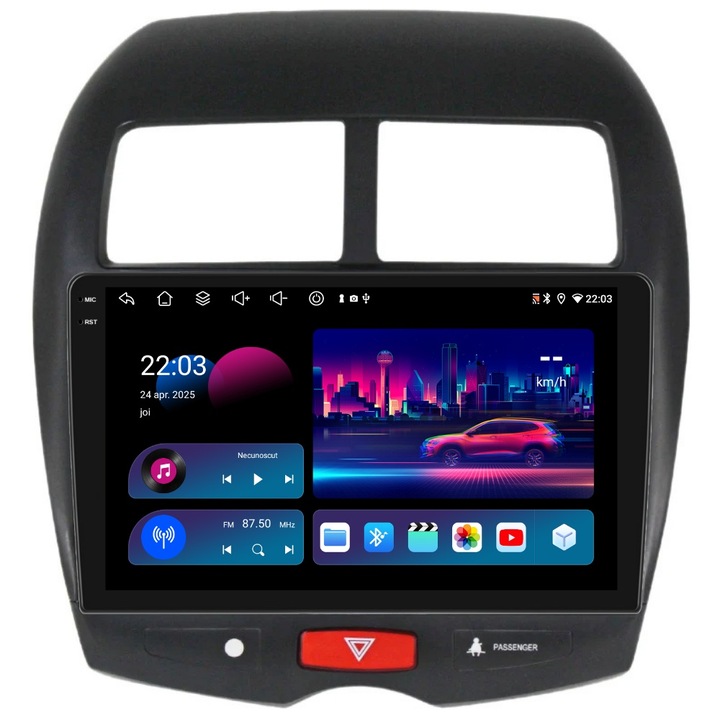 Navigációs rendszer Mitsubishi ASX 2010-2016 10 hüvelykes 4 GB 64 GB 8 magos rendszerrel