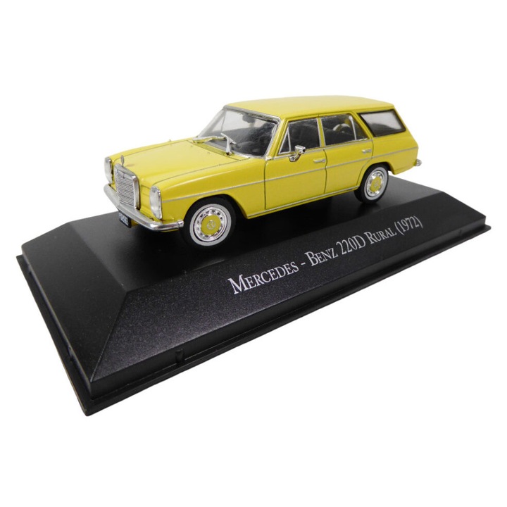 Modell autó Mercedes Benz 220D Rural 1972 Yellow, 1:43 Altaya