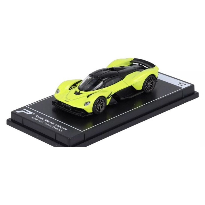 Aston Martin Valkyrie Yellow 1:64 Kinsmart modellautó