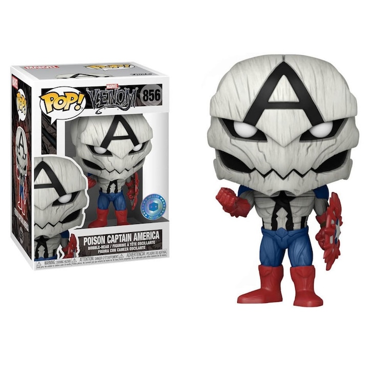 Funko POP! Venom Poison Капитан Америка 856, 10x15см, многоцветна