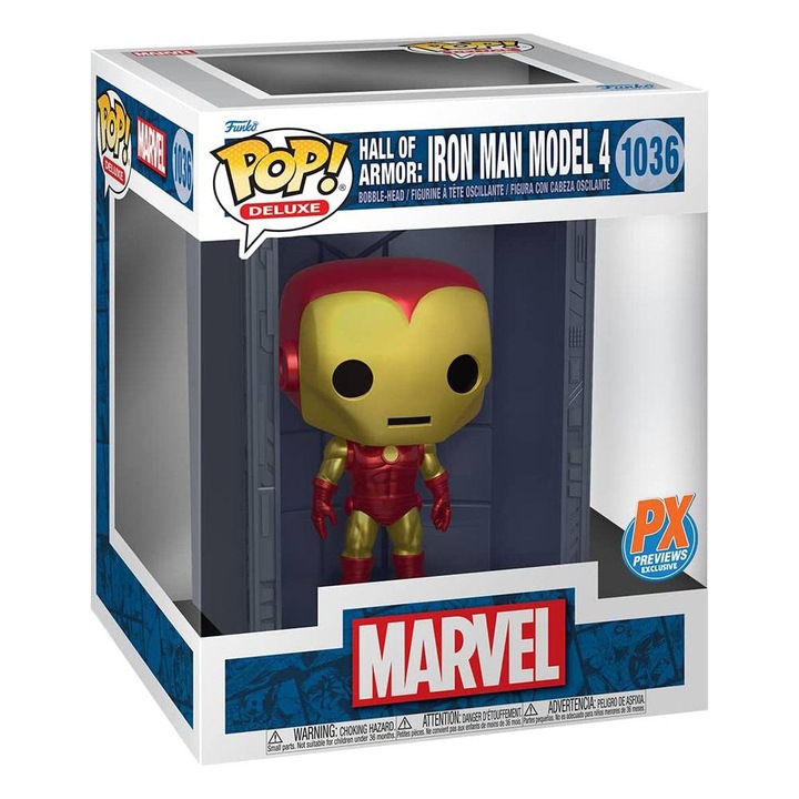Figurina Funko POP! Marvel Iron Man Model 4 XL, detalii fine, colectie