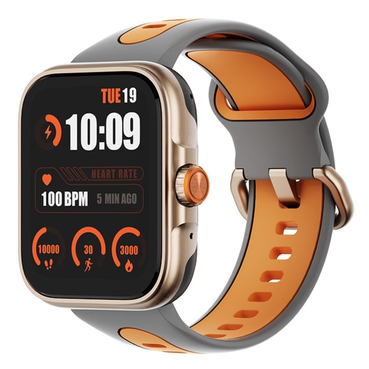 Ceas Smartwatch SWTT, AMOLED, GPS, Apeluri Bluetooth, Monitorizare ritm cardiac, SpO2, Monitorizare somn, Notificari, Moduri sport, Rezistenta la apa IP67/IP68