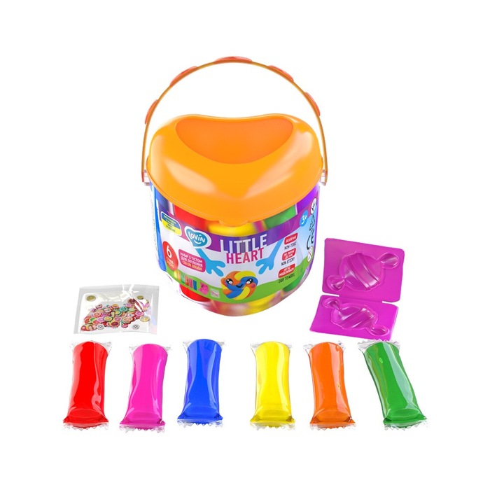 Lovin gyurma készlet 6 db*15gr - Kis szív