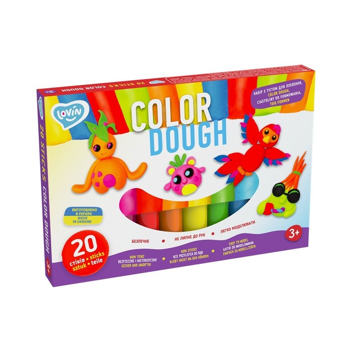 Set plastilina Lovin 20 pcs*15gr - Color Dough
