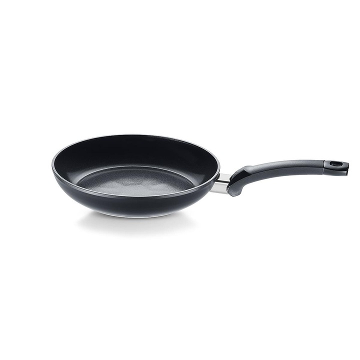 Fissler serpenyő 28cm, kerámia, fekete, 3.2l, fedő nélkül