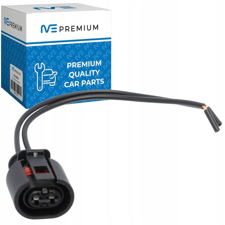 Lámpakábel-csatlakozókészlet, Me Premium, 6N0927997A, Anyag: ABS, Érintkezők száma: 2, Kábelhossz: 12 cm, 1 készlet