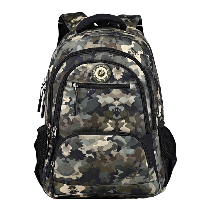 Ghiozdan adolescenti si scolari 46 cm motiv armata Ecada