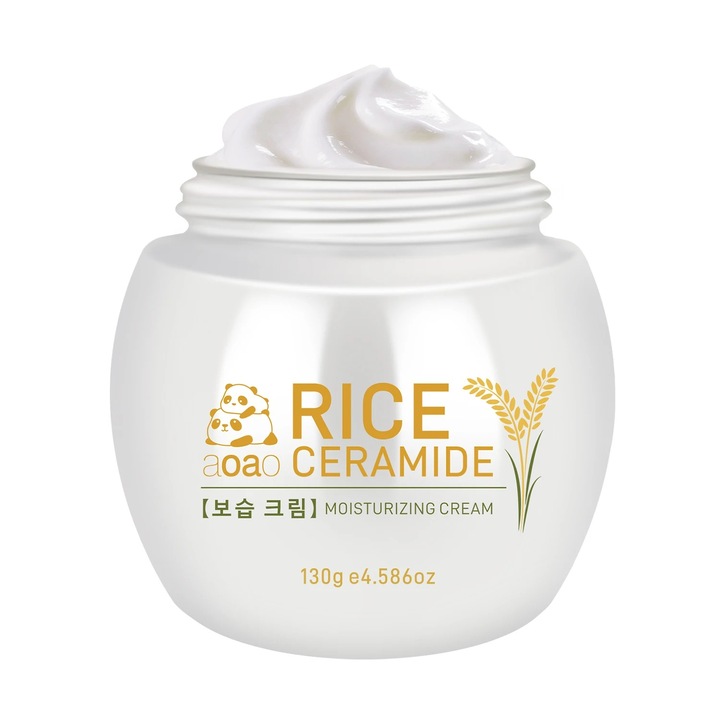 Arckrém / arcápoló krém, aoao rizs ceramiddal, E-vitaminnal és hialuronsavval átitatva