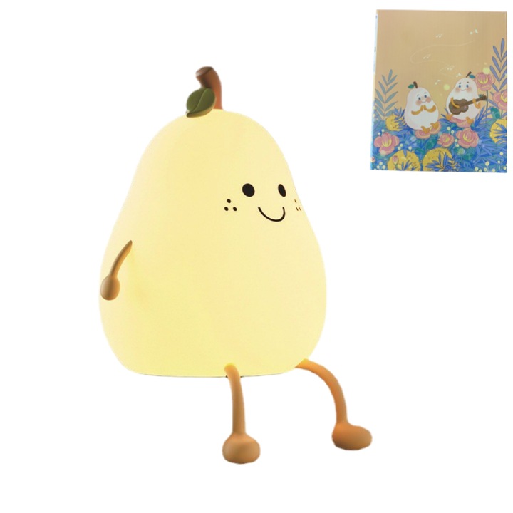 Lumina De Noapte Pentru Copii, Forma De Para Creativa, Lumini Led iN 7 Culori, functie de temporizator, Decorare Dormitor, cadou pentru copii