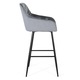 Set 2 scaune Giner y Colomer, catifea albastru, metal negru, 47x50x69cm