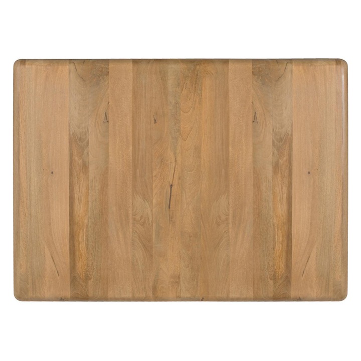 Tablie de pat din lemn de mango, GINER Y COLOMER, design minimalist, finisaj natural, 160x200cm