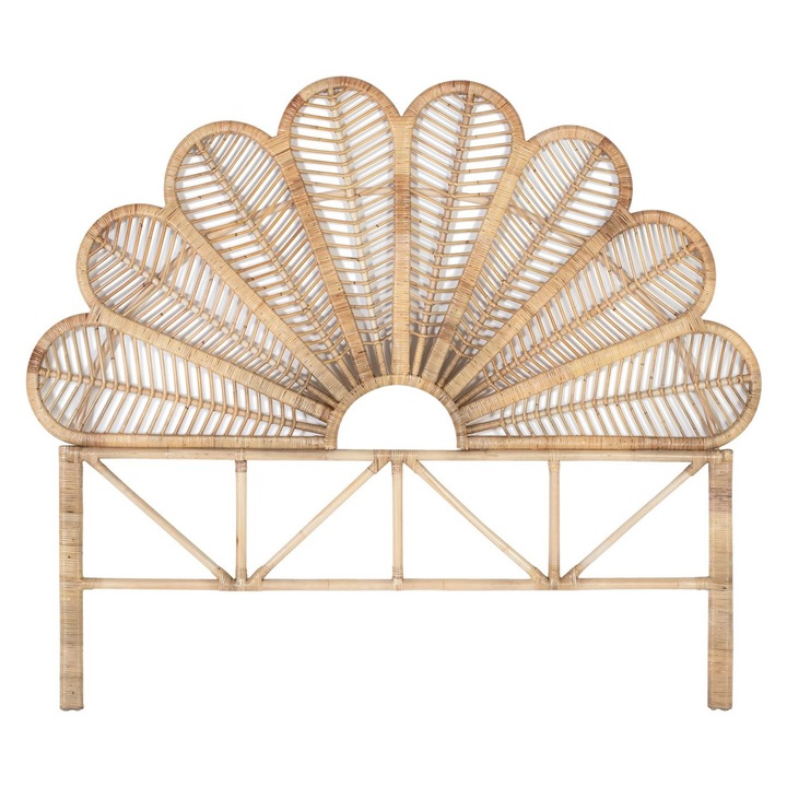 Tablie pat din ratan natural GINER Y COLOMER 180x155x4cm, 8kg