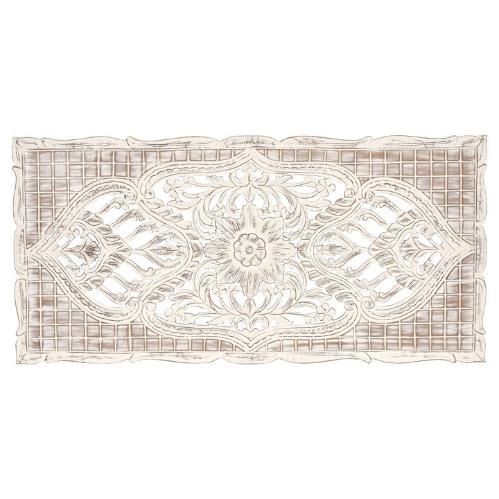 Tablie din lemn de mango, Giner Y Colomer, alb imbatranit