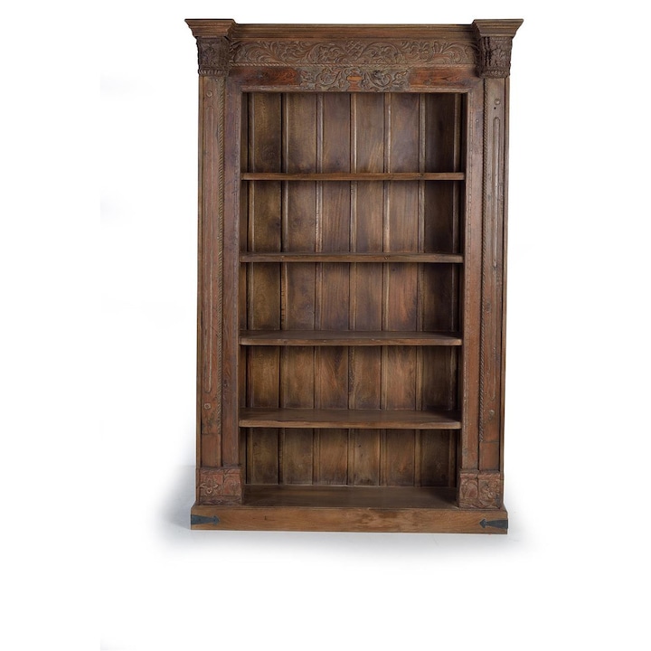 Biblioteca GINER Y COLOMER, 4 rafturi, lemn recuperat, 222x142x56 cm