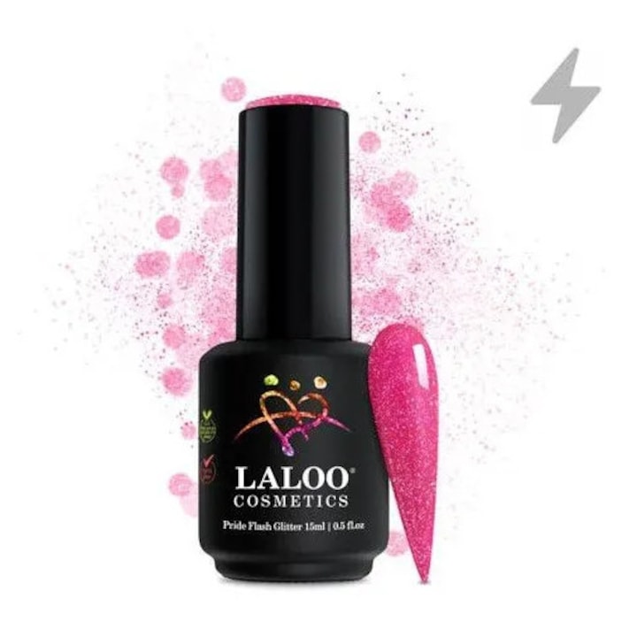 Гел лак Pride Flash Glitter 04 Mango Laloo 15ml