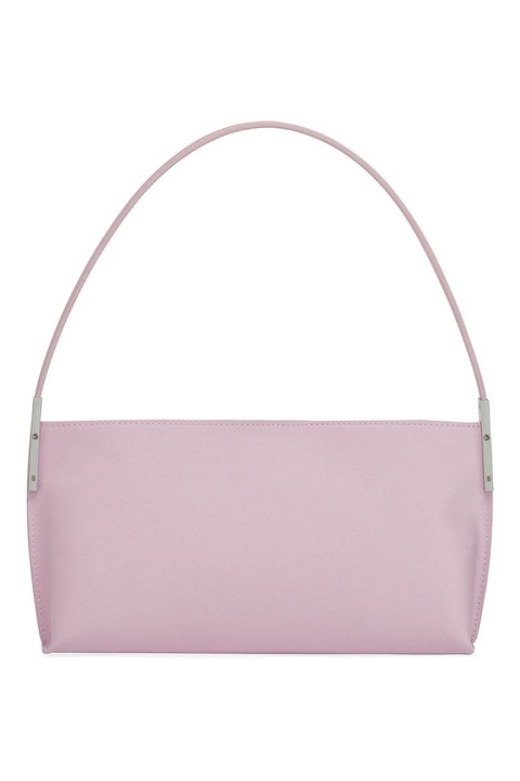 Potamy, Geanta de piele cu aspect metalizat, Roz pastel