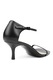 Potamy, Sandale de piele cu varf patrat, Negru, 37