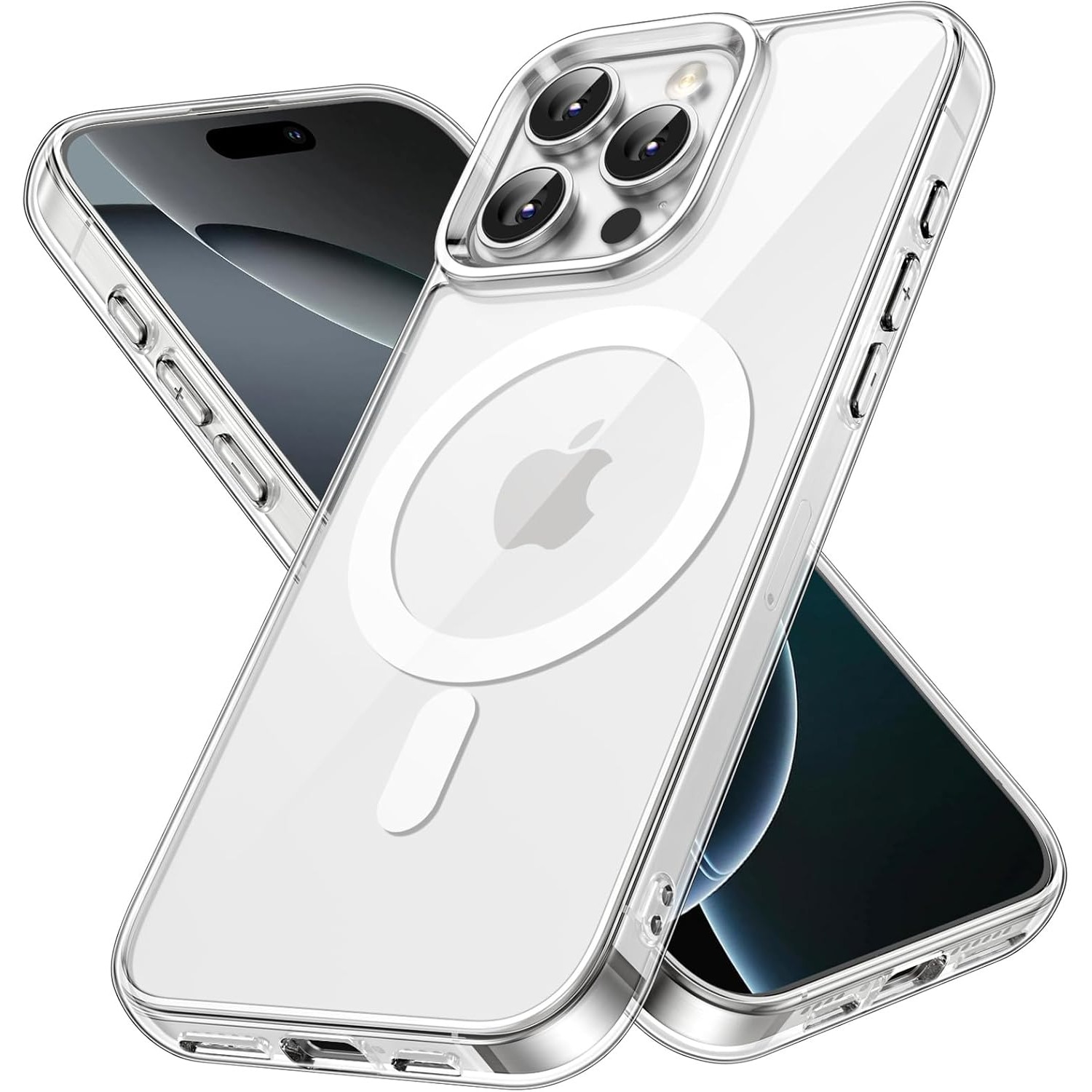 Husa pentru Apple iPhone 16 Pro Max, BestCase® Husa Anti Shock 1.5mm, Tehnologie MagSafe, Protectie Camera, Transparent