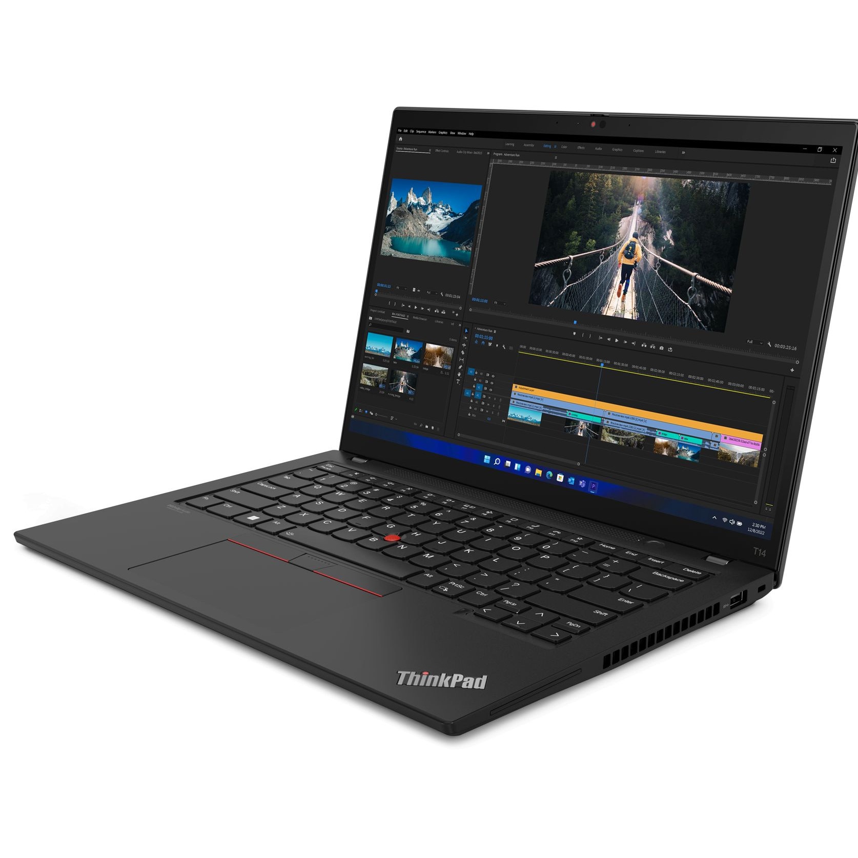 Laptop Lenovo ThinkPad T14 Gen 4 (AMD), 14" WUXGA 1920x1200 IPS 500nits Touchscreen, AMD Ryzen 5 PRO 7540U 6-core, 16GB DDR5, 512 GB SSD m2 PCIe, AMD Radeon 740M Graphics, Windows 10 Pro, Carbon Fiber Body 1.35 kg. Thunder Black