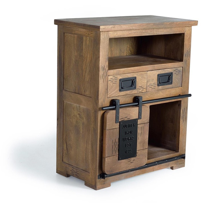 Comoda GINER Y COLOMER, lemn de mango, detalii sculptate manual