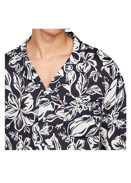 Férfi ing, Tommy Hilfiger, normál, sötétkék, modális