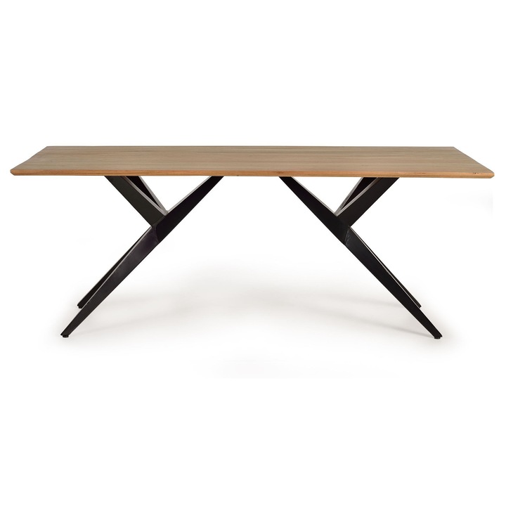 Трапезна маса GINER Y COLOMER, акациево дърво и метал