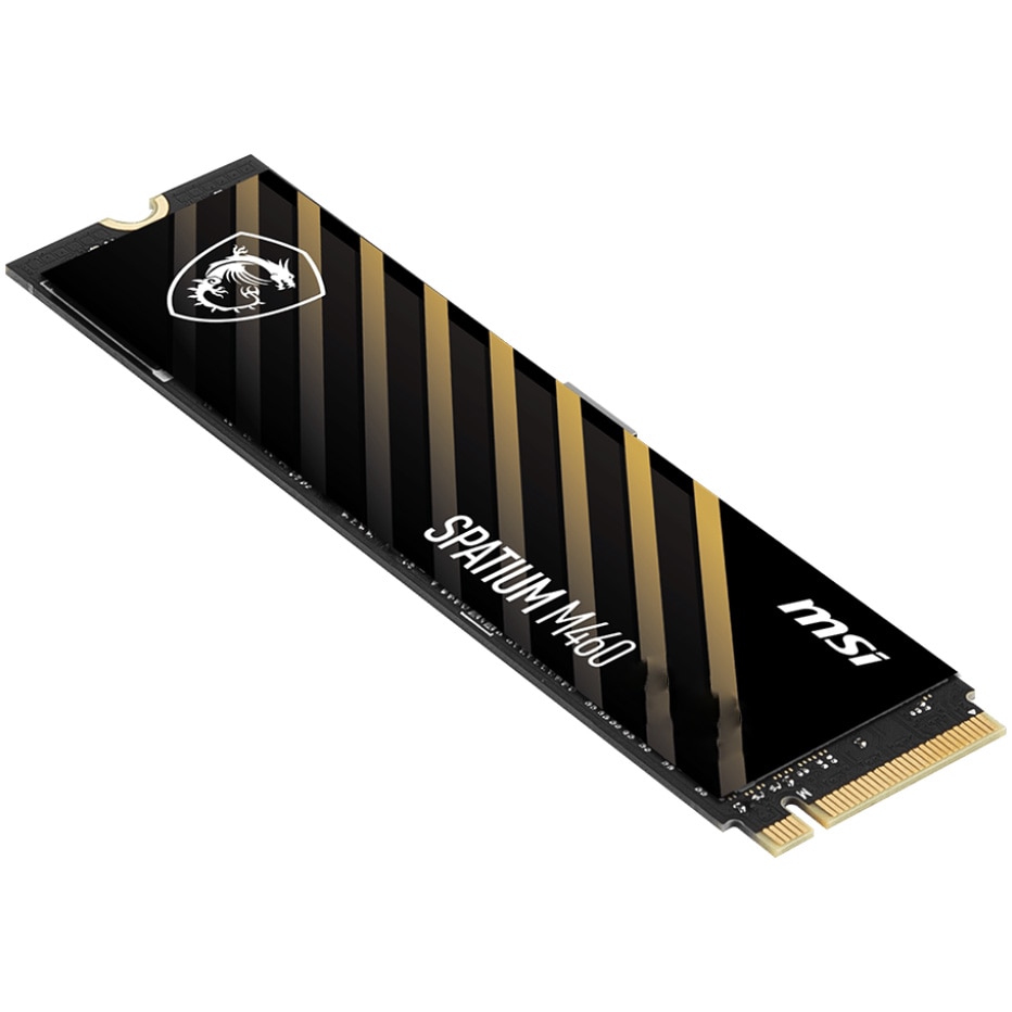 内蔵型SSD MSI SPATIUM M460 PCIe 4.0 NVMe M.2 1TB Solid State Drive (SSD) MSI SPATIUM M460 PCIe 4.0 NVMe M.2, 1TB