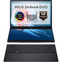 Laptop ASUS Zenbook Duo UX8406CA cu procesor Intel Core Ultra 7 255H pana la 5.1GHz, 14'', Full HD, OLED, Touch, 32GB LPDDR5X RAM, 1TB SSD, Intel Arc Graphics, Windows 11 Pro, Inkwell Gray, 3Y PUR