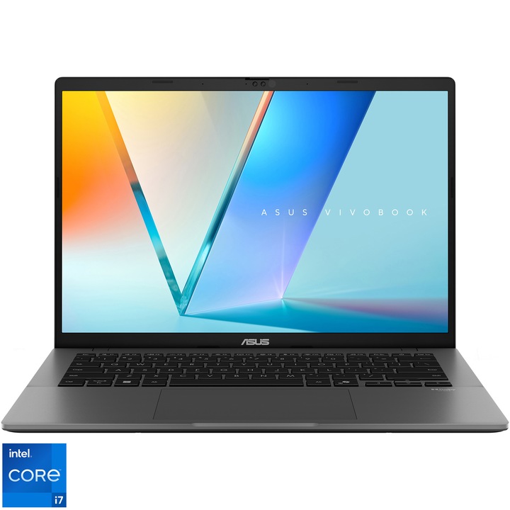 ASUS Vivobook S14 S3407VA laptop, Intel® Core™ i7-13620H processzorral, akár 4,9 GHz-ig, 14'', WUXGA, IPS, 16 GB DDR5 RAM, 1 TB SSD, Intel® UHD Graphics kártyával, No OS, matt szürke