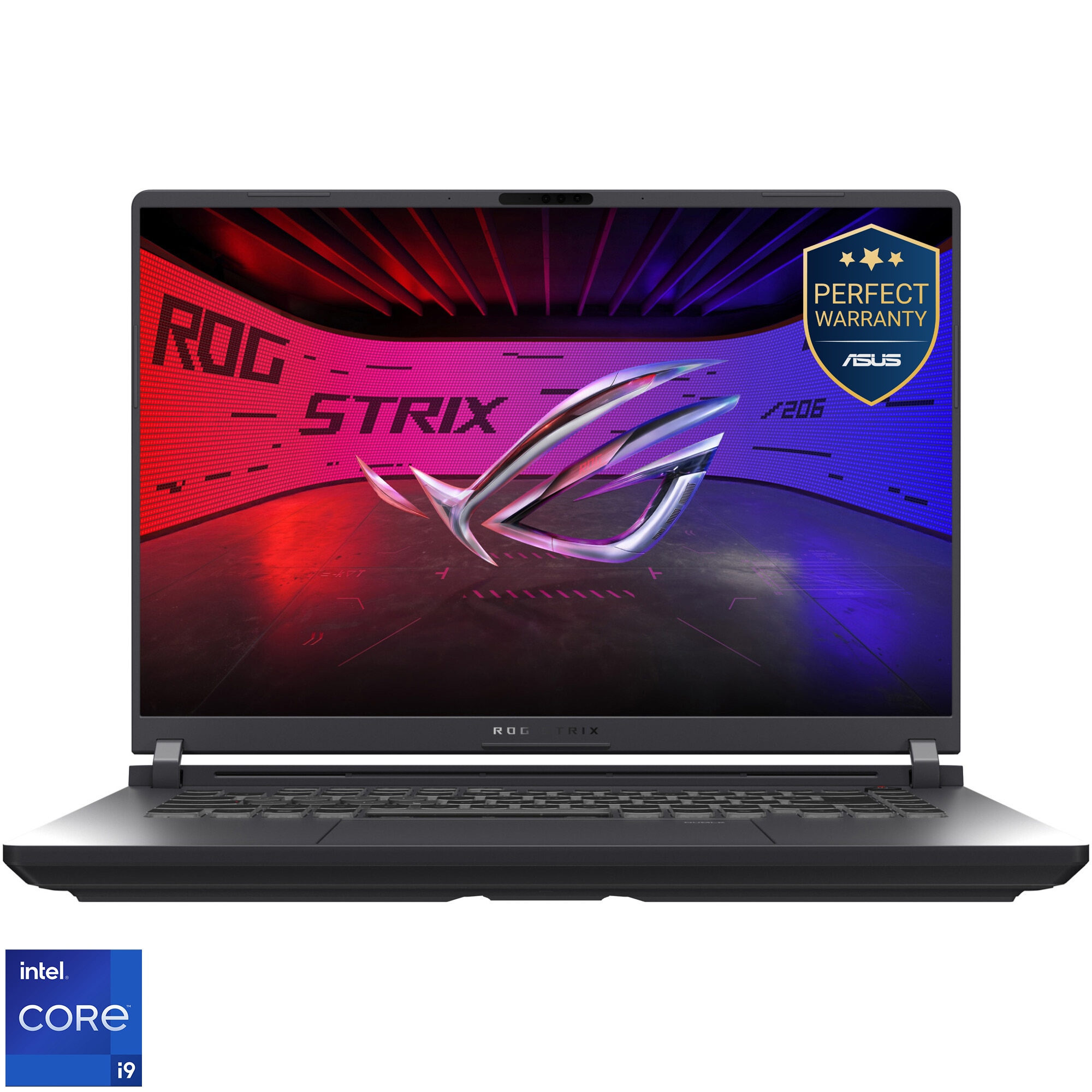 Laptop Gaming ASUS ROG Strix G16 G615JMR cu procesor Intel® Core™ i9 14900HX pana la 5.8GHz, 16'', 2.5K, WQXGA, IPS, 240Hz, 16GB DDR5 RAM, 1TB SSD, NVIDIA® GeForce RTX™ 5060 8GB GDDR7, No OS, Eclipse Gray, 3Y PUR