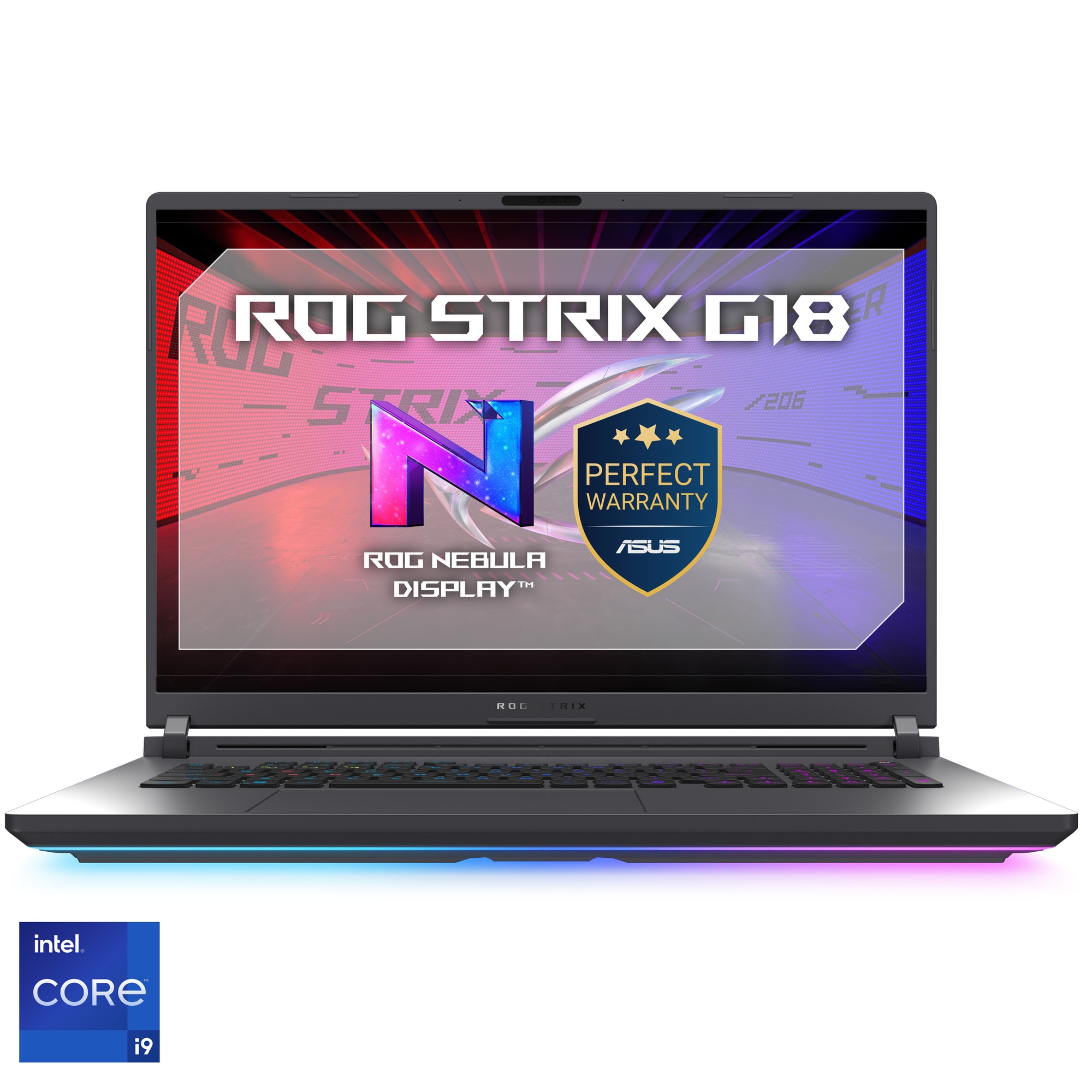 Laptop Gaming ASUS ROG Strix G18 G815LP cu procesor Intel Core i9 14900HX la 5.8GHz, 18'', 2.5k, WQXGA, IPS, 240Hz, 16GB DDR5 RAM, 1TB SSD, NVIDIA GeForce RTX 5060 8GB GDDR7, No OS, Eclipse Gray, 3Y PUR
