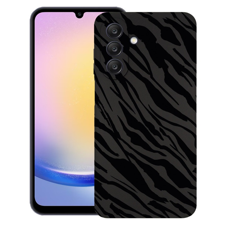 Силиконов калъф BestCase за Realme 14x 5G, Zebra Pattern, Slim SIlicon 0.8MM, Camera Protection, Black, 1988288 B 1059