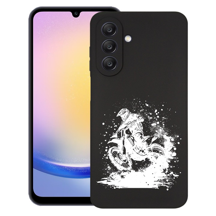 Силиконов калъф BestCase за Realme 14x 5G, MotoCross, Slim SIlicon 0.8MM, Camera Protection, Black, 1988288 B 1451