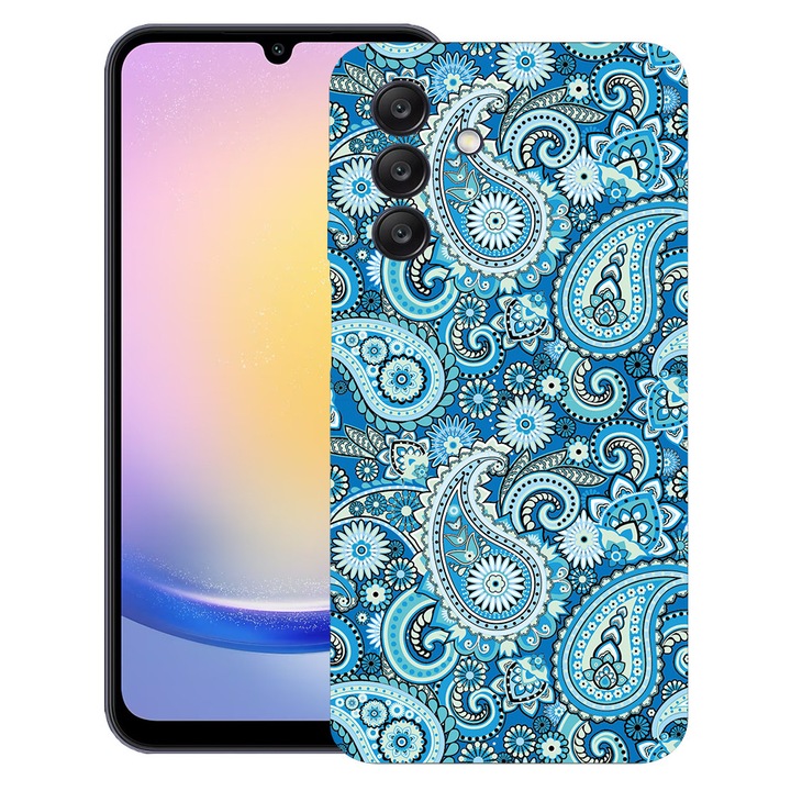 BestCase® TPU Ultra Vékony Tok, Kompatibilis Samsung Galaxy A37 5G, Kék Non-figuratív, Kameravédelem, Kopásálló, 3128368 B 1438