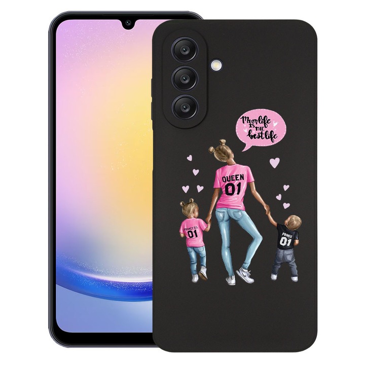 BestCase® Szilikon Ultra Slim tok Samsung Galaxy A17 5G-hez, Mom Life Boy And Girl Design, 2042411 B 557