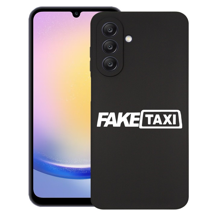 Силиконов калъф BestCase за Realme 14x 5G, Fake Taxi, Slim SIlicon 0.8MM, Camera Protection, Black, 1988288 B 1647
