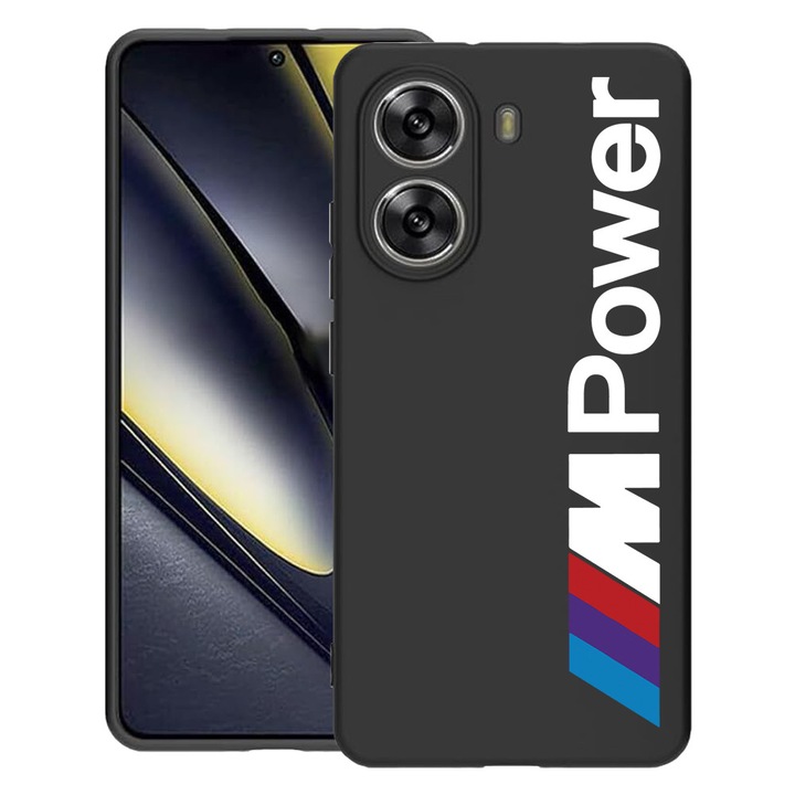 BestCase® Husa pentru Poco X7 Pro 5G, BMW M Power, Slim Silicon 0.8MM, Antisoc, Protectie camera si ecran, 1992025 B 1654