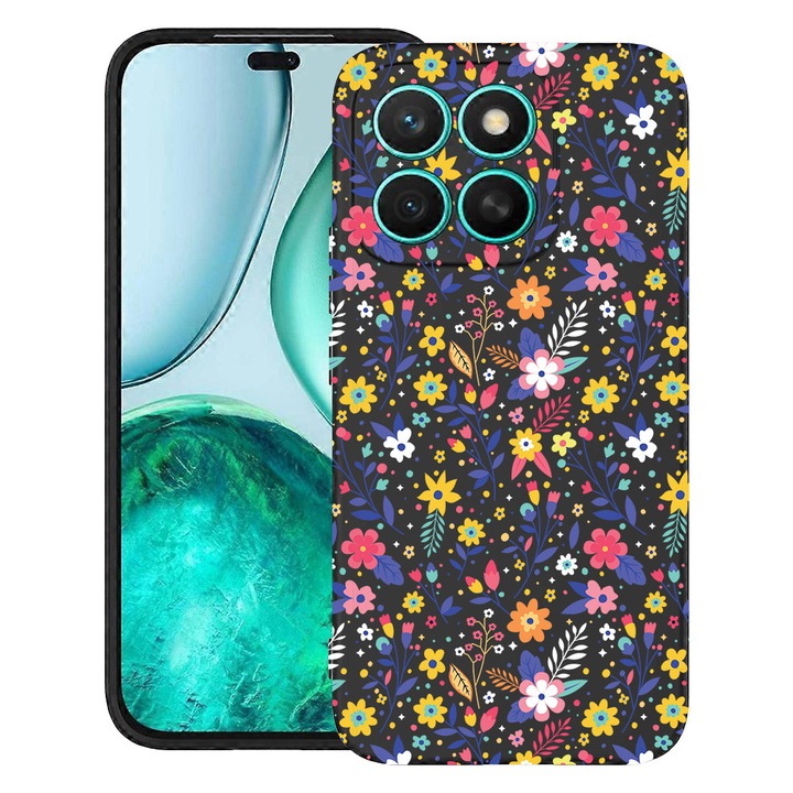 BestCase® Husa pentru Motorola Moto G86 cu Design Flower Pattern, TPU Mat Ultra Slim, 2060077 B 955