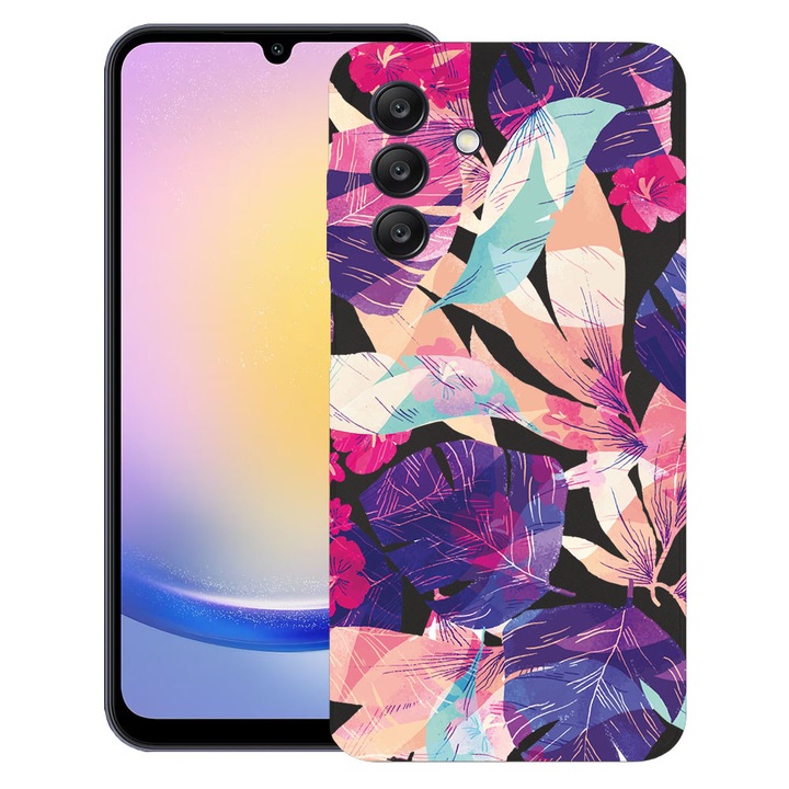 BestCase® Samsung Galaxy A17 5G Ultra Slim Szilikon Tok Trópusi Virág Mintával, 2042411 B 71
