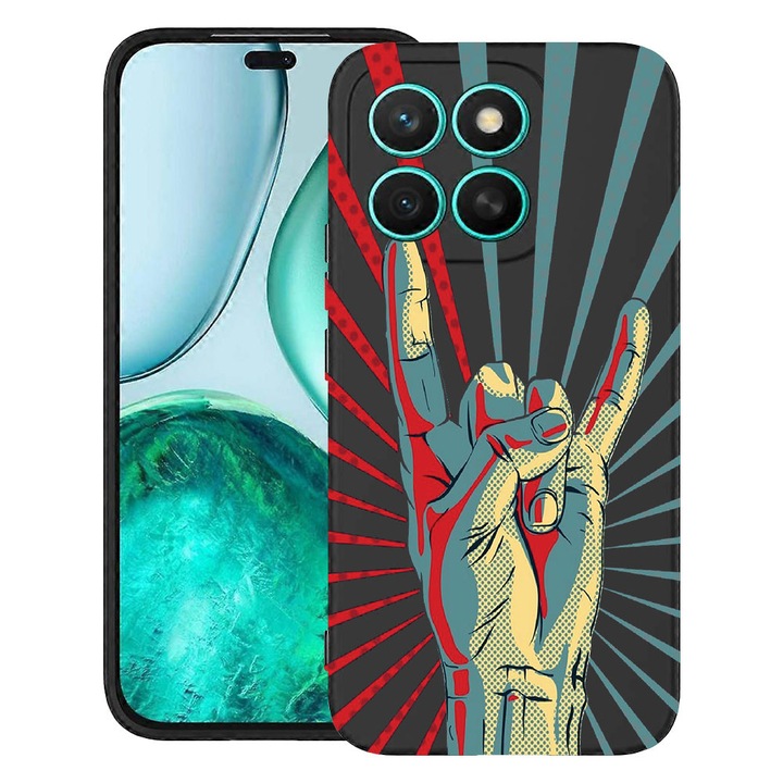 BestCase® Husa pentru Motorola Moto G86 cu Design Rock Festival, TPU Mat Ultra Slim, 2060077 B 530