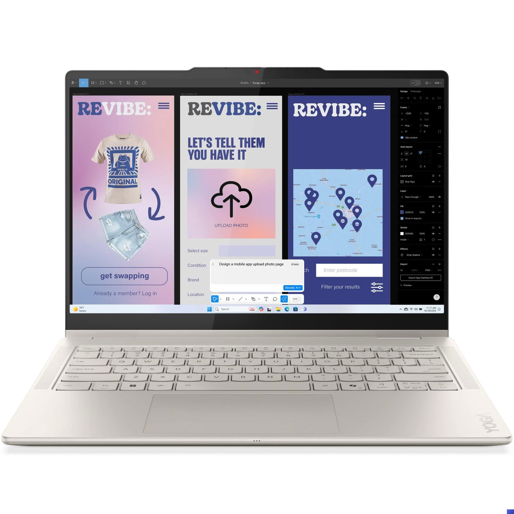 Laptop Lenovo Yoga 7 2-in-1 14ILL10 cu procesor Intel® Core Ultra 7 258V pana la 4.8GHz, 14" 2.8K, WQXGA+, OLED, 120Hz, Touch, 32GB LPDDR5x RAM, 1TB SSD, Intel® Arc™ Graphics, No OS, Seashell